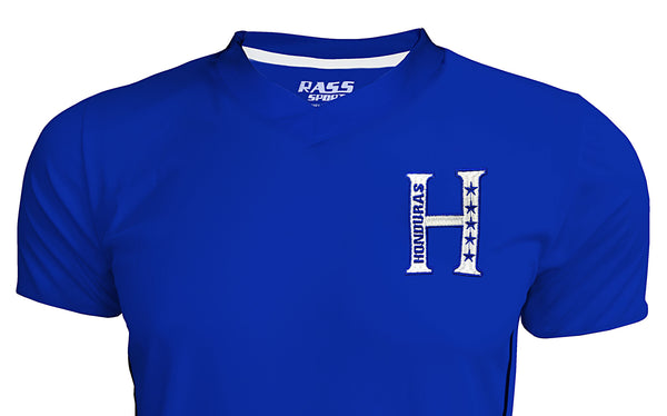 Blue Honduras Short Sleeve Soccer Jerseys (mdyg0159)