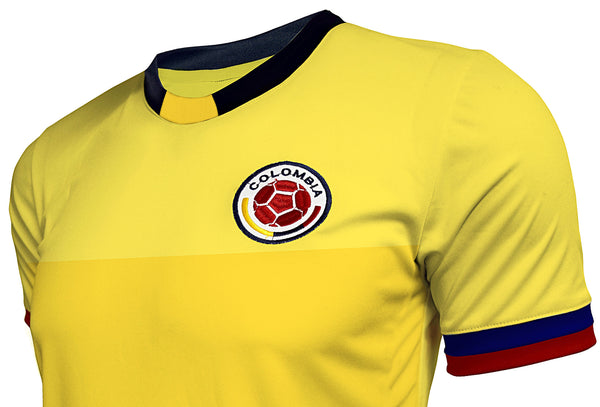 Comlombia Short Sleeve Soccer Jersey (mdyg0311)