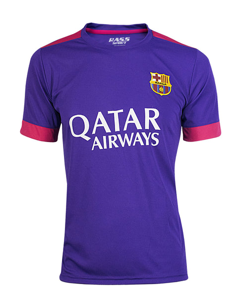 Purple Barcelona Short Sleeve Soccer Jersey (mdyg1065)
