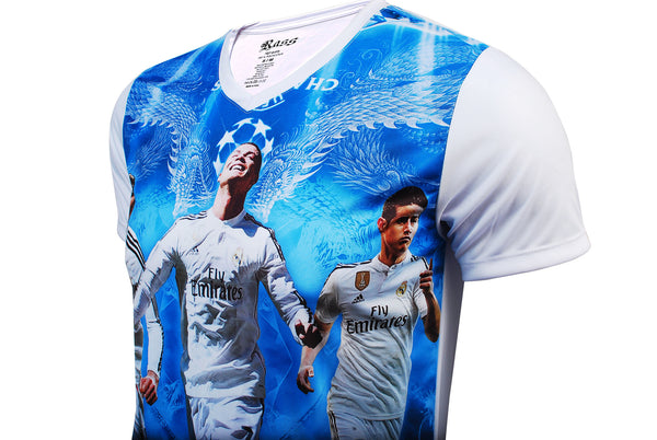 Cristiando Ronaldo-Real Madrid Short Sleeve Soccer Jersey (3059)