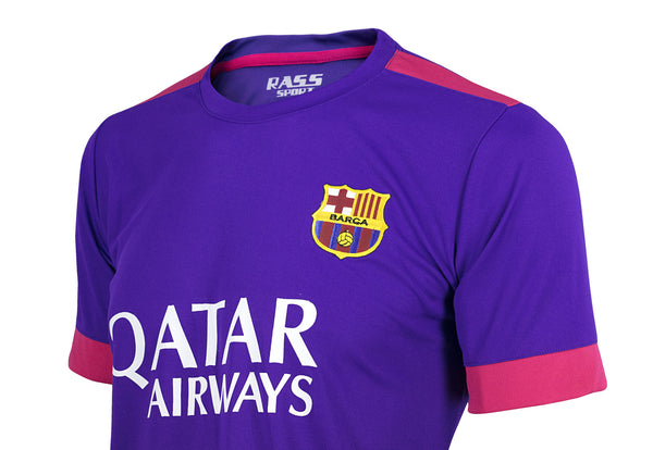 Purple Barcelona Short Sleeve Soccer Jersey (mdyg1065)