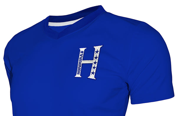 Blue Honduras Short Sleeve Soccer Jerseys (mdyg0159)