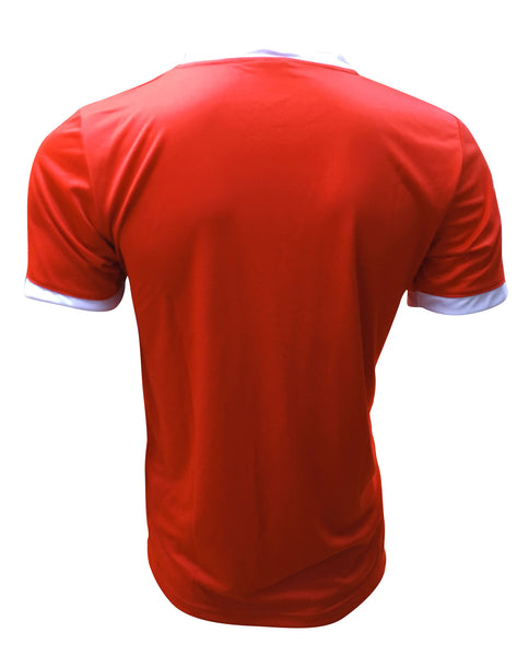 Red Panama Short Sleeve Soccer Jersey (mdyg0308)