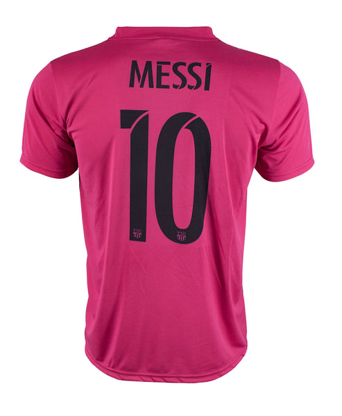 Pink Barcelona Short Sleeve Soccer Jersey (0977)