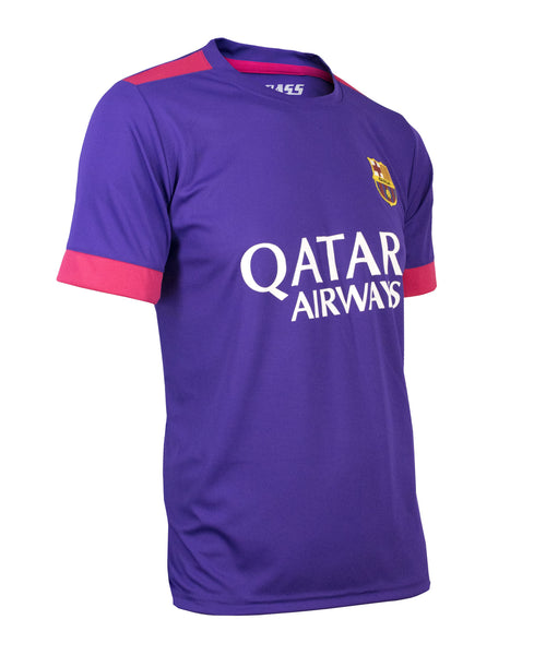 Purple Barcelona Short Sleeve Soccer Jersey (mdyg1065)