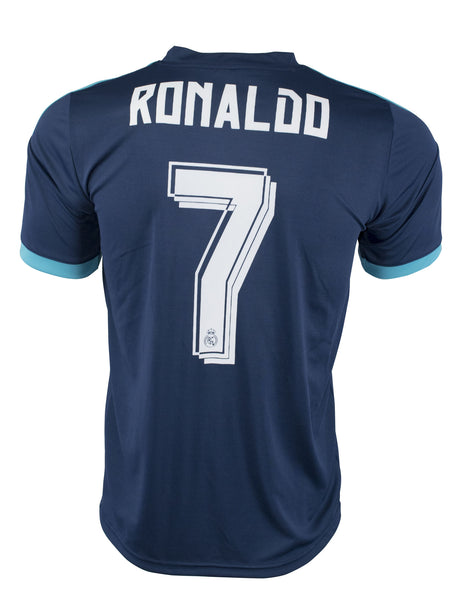 Blue-Real Madrid Short Sleeve Soccer Jersey (0832)
