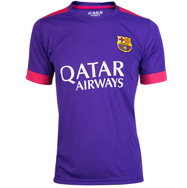 Purple Barcelona Short Sleeve Soccer Jersey (mdyg1065)
