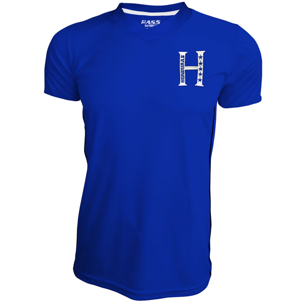 Blue Honduras Short Sleeve Soccer Jerseys (mdyg0159)
