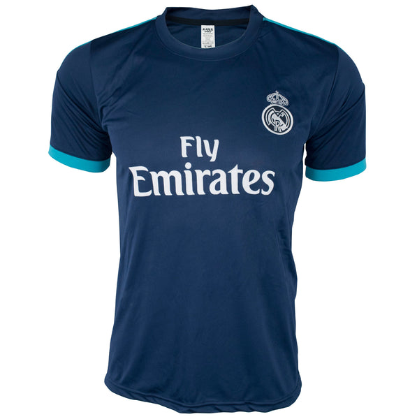 Blue-Real Madrid Short Sleeve Soccer Jersey (0832)