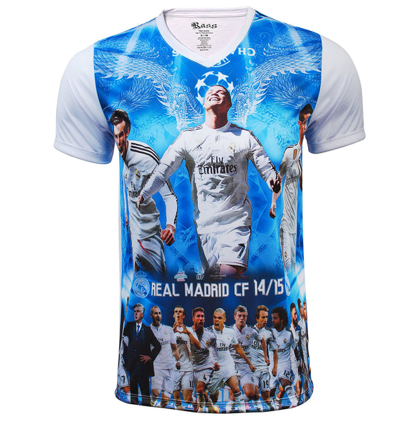 Cristiando Ronaldo-Real Madrid Short Sleeve Soccer Jersey (3059)