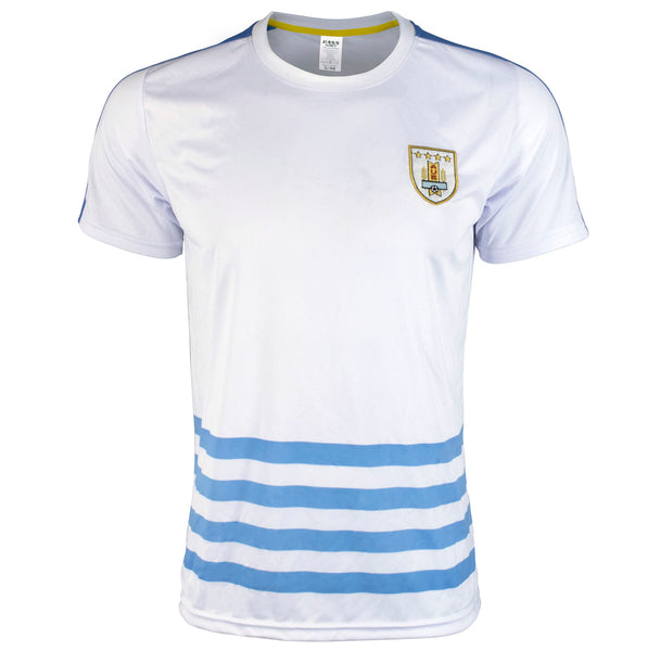 White Uruguay Short Sleeve Soccer Jerseys (mdyg0931)